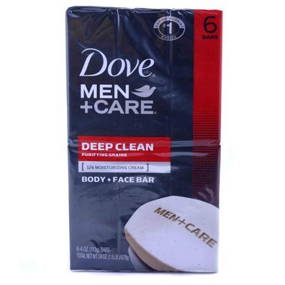 Dove Bar Men Deep Clean 6 Pk