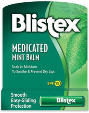 Blistex Medicated Lip Balm, Spf 15, Mint
