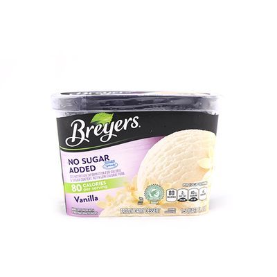 Breyers Ice Cream Vanilla No Sugar Added 48oz
