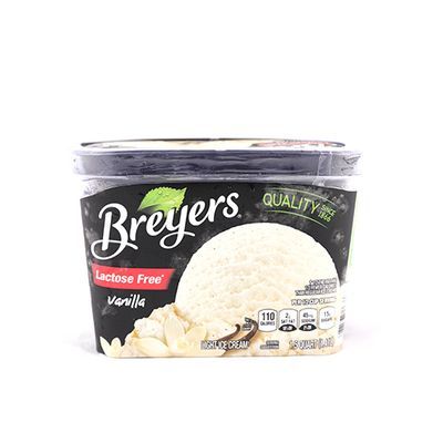 Breyers Ice Cream Vanilla Lacto Free 48oz