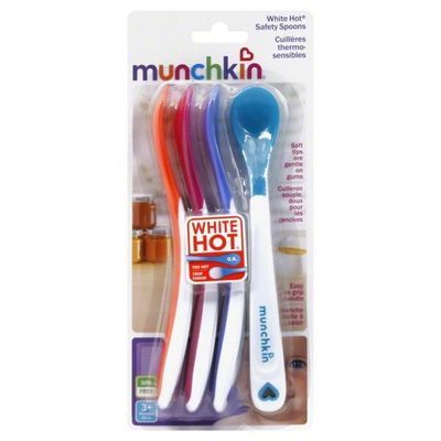 Munchkin White Hot Safety Spoons 4pk