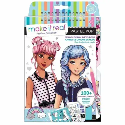 Fashion Design Sketchbook Pastel Pop