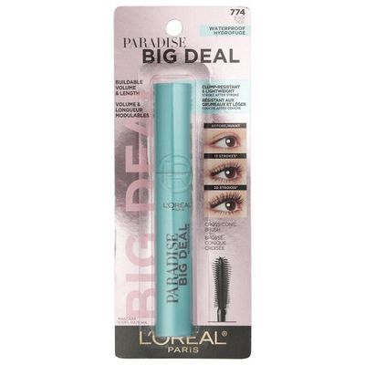 L'Oreal Mascara, Paradise Big Deal, Waterproof, Black