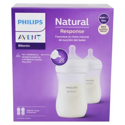 Avent Natural Response Bottle 2pk 9oz