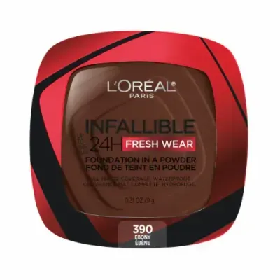 L'Oreal Infallible Foundation In A Powder Ebony
