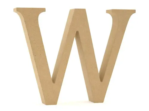 Wood Letters W