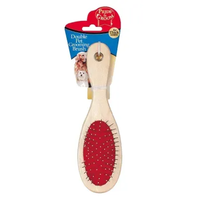 Pride & Groom Double Pet Grooming Brush Thick Coats