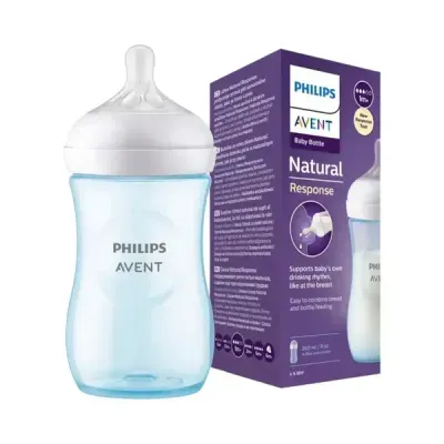 Avent Natural Response Bottle Blue 9oz