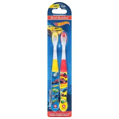 Brush Buddies Hot Wheels Toothbrush 2pk