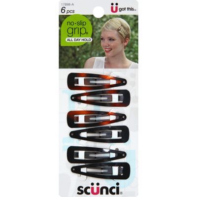 Scunci N/d N/s Snap Clips 6 Pk