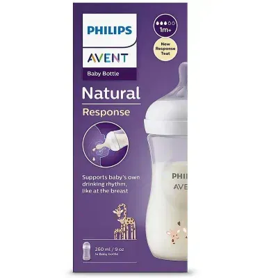 Avent Natural Response Baby Bottle Giraf