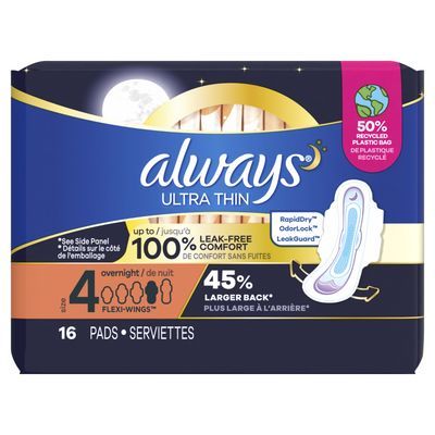 Always Overnight W/wings 16s