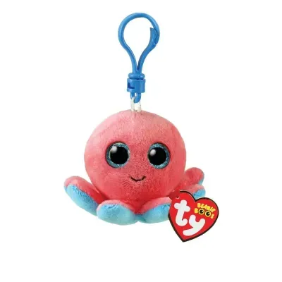 TY Sheldon Octopus with Clip