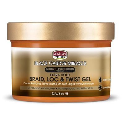 African Pride Black Castor Miracle Braid, Lock & Twist