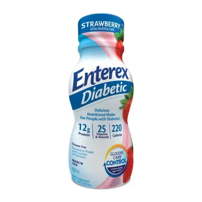 Enterex Diabetic Strawberry Shake 8oz