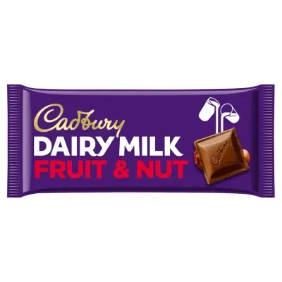 Cadbury Dairymilk Fruit & Nut 180g