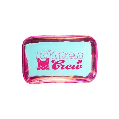 J.Cat Clear Kitten Crew Makeup Bag