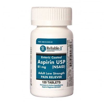 Reliable-1 Enteric Coated Asprin 81mg