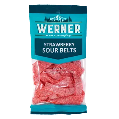 Werner Strawberry Sour Belts 2.65oz