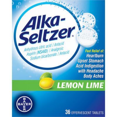 Alka-seltzer Lemon Lime 36s