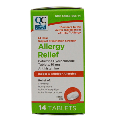 Qc Certirizine Allergy Relief Tabs 10mg