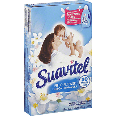 Suav Dryer Sheets Field Fowers 20sheets