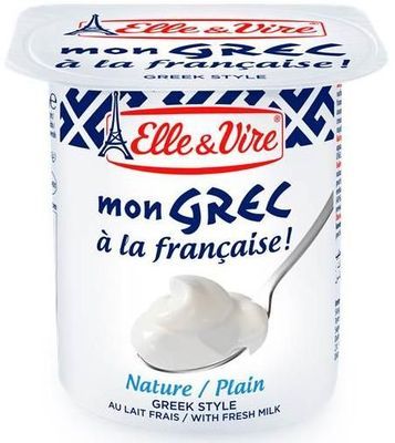 Elle & Vire Plain Greek Yougurt 125g