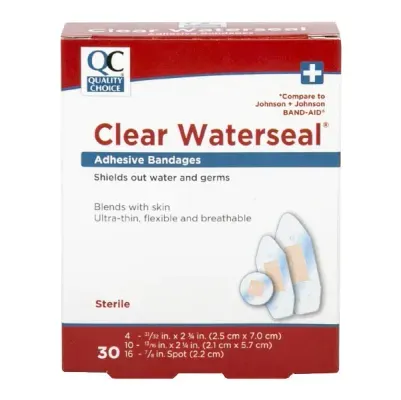 Qc Adhesive Strips Clear Waterseal 30