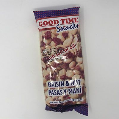Good Time Snacks Raisin & Nut 39g