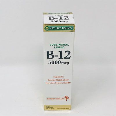Natures Bounty B12sublingualliquid5000mg