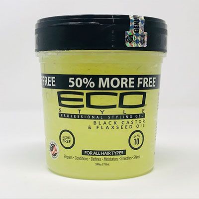 Ecostyle Gel Black Castor & Flaxseed Oil