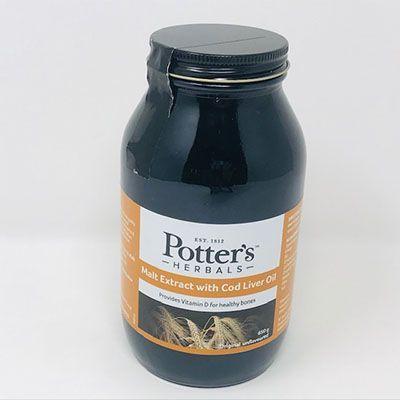 Potters Malt Extract W/cod Liveroil650g