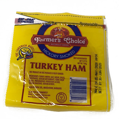 Farmers Choice Sliced Ham 100g