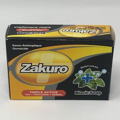 Zakuro Black Soap 90g