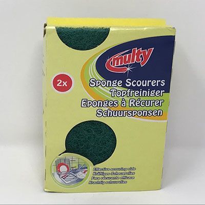 Multy Soft Grip Scouring Sponge 2s