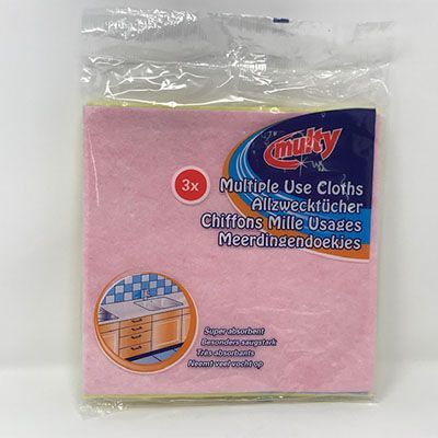 Multy Multiple Use Cloths 3pk