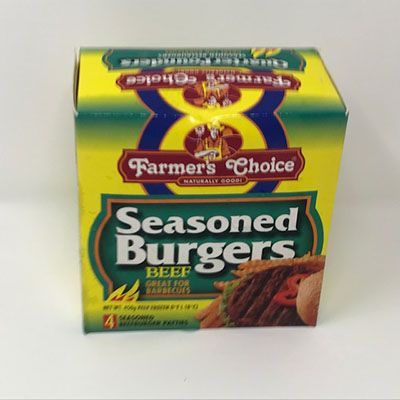 Farmers Choice Seasoned Burgers Beef 4