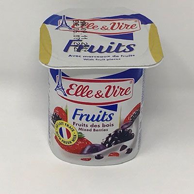 Elle & Vire Mixed Berry Yogurt 125g