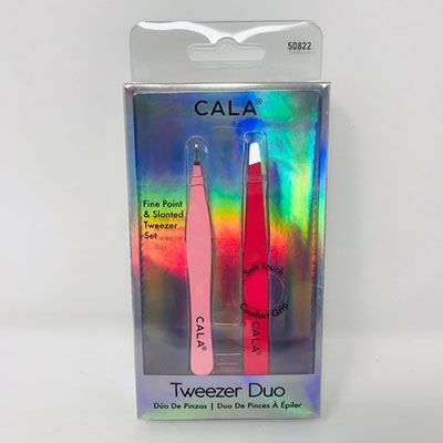 Tweezer Duo Fine Point& Slant Coral