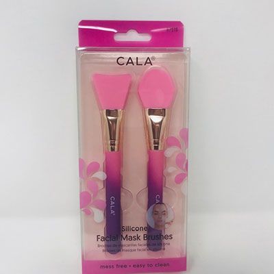 Cala Silicone Facial Mask Brush Pink 2pc