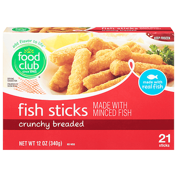 Food Club Crunchy Breaded Fish Sticks