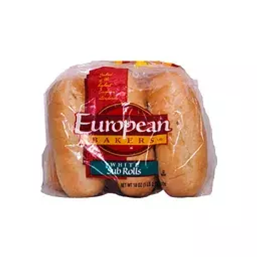 European Baker's White Sub Rolls