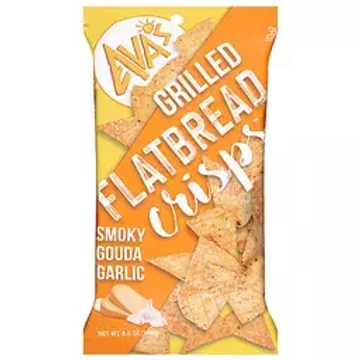 Ava's Grilled Flatbread Smoky Gouda Garlic Crisps