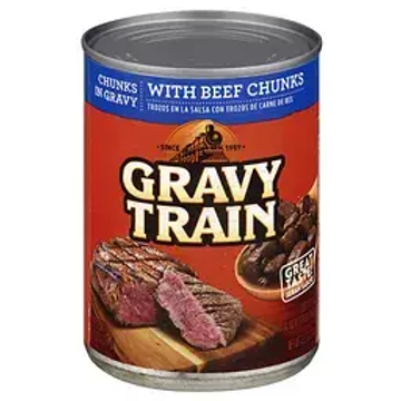 Gravy Train Chunks in Gravy With Beef Chunks
