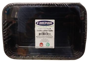 Fakpak Black Container (Large) 34oz