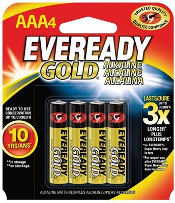 Eveready Alkaline Batt Aaa4