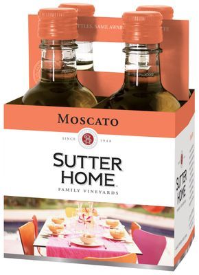 Sutter Home Moscato White Wine 187 ML 4-Pack