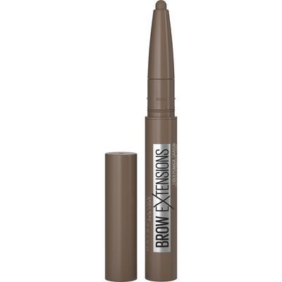 Maybelline Brow Extensions Fiber Pomade Crayon Eyebrow Makeup, Medium Brown