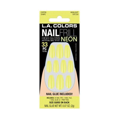 Nail Frill Neon High Nail Tip Kit Highli