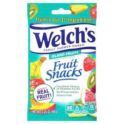 Welchs Fruit Snacks Island Fruit 2.25oz
